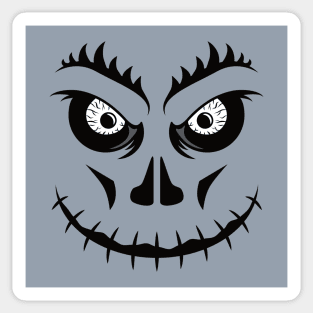 Scary Skull Face Sticker